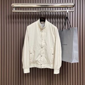 Brunello Cucinelli Cream Bomber Jacket – Men’s Italian Luxury Style